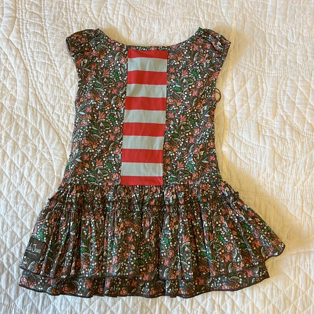 Matilda Jane Serendipity Confetti Girls Brown Floral Dress NWT Size 2 - Picture 4 of 6